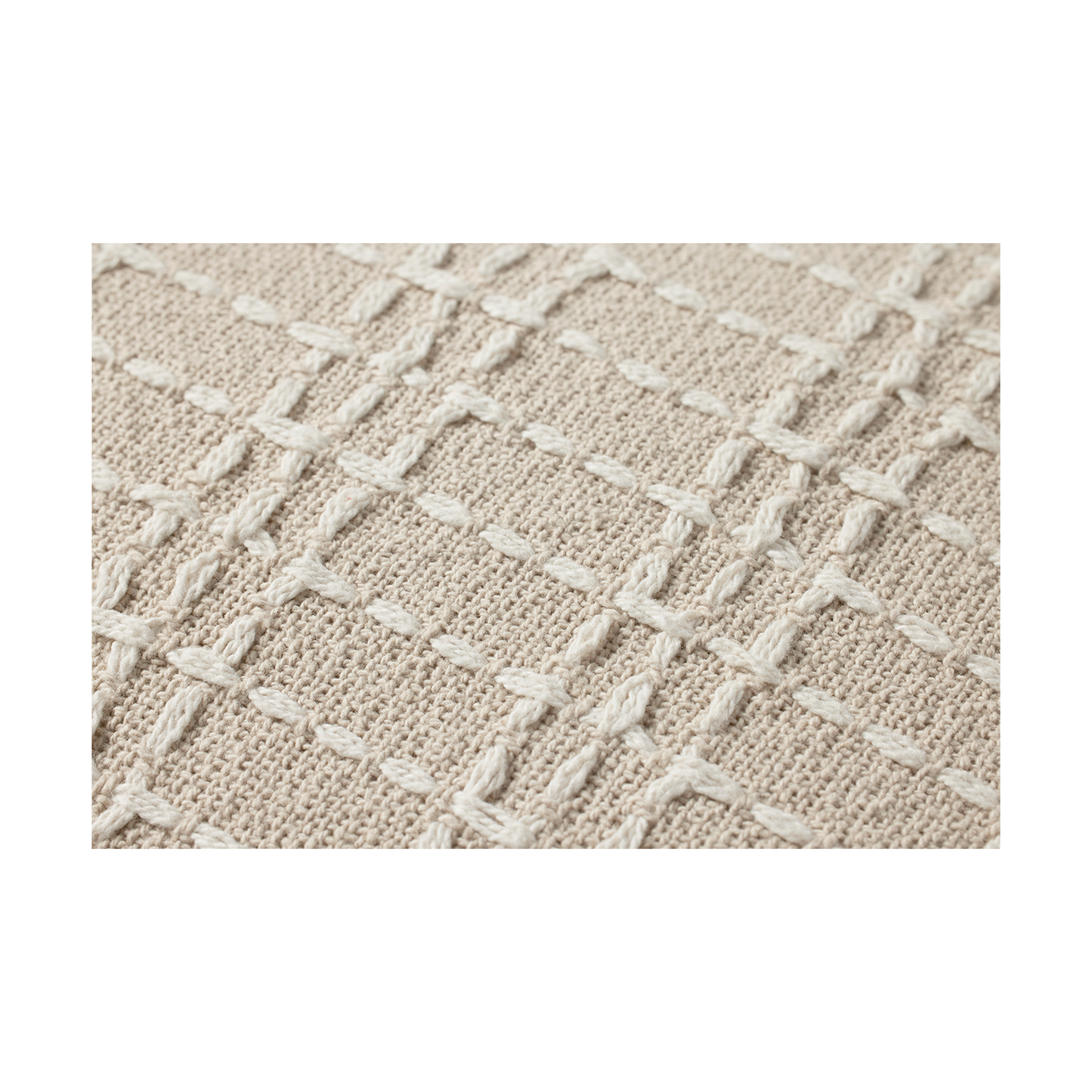 Coussin Stoffer - Beige / Ivoire