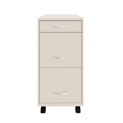 Space Solutions 18 Deep 3 Drawer Metal File Cabinet
