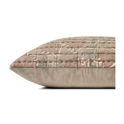 Stoffer Pillow - Taupe / Rose