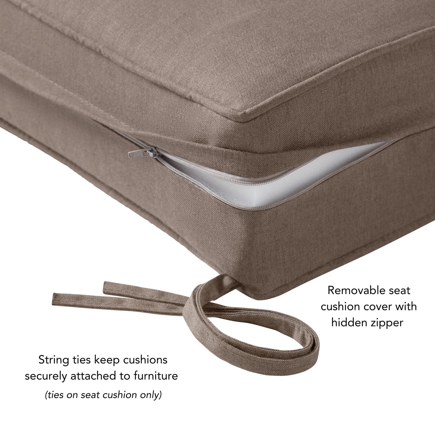 Sunbrella 2-Piece Premium Deep Seat Outdoor Cushion Set