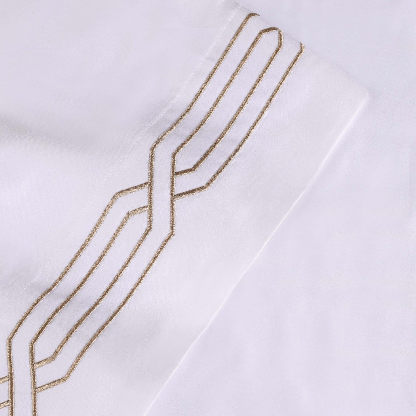 Jeu de draps uni en coton égyptien supérieur, 1200 fils, respectueux de l'environnement.