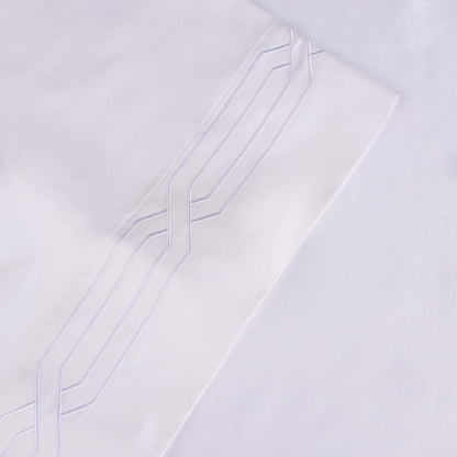 Jeu de draps uni en coton égyptien supérieur, 1200 fils, respectueux de l'environnement.