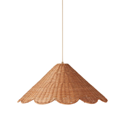 Alado Rattan Scallop Pendant