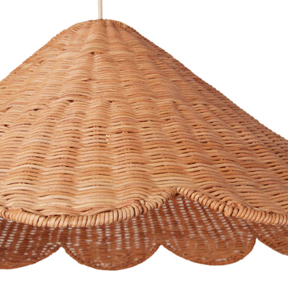 Alado Rattan Scallop Pendant