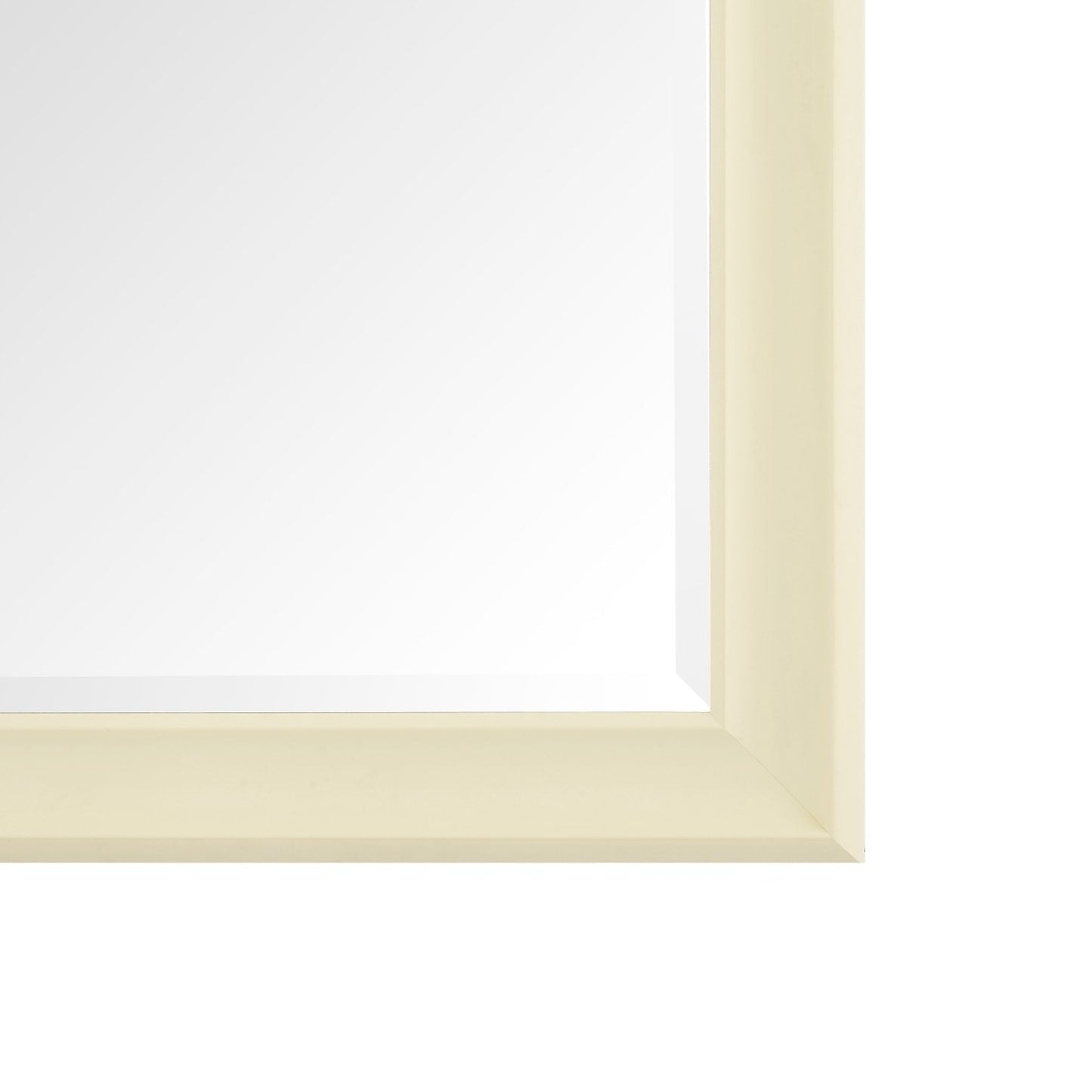 Grand miroir, miroir pleine taille, miroir rectangulaire mural suspendu avec cadre en faux bois lisse.