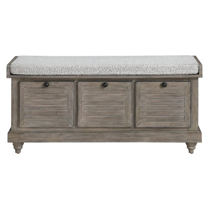 Le banc de rangement Arbakka de The Gray Barn