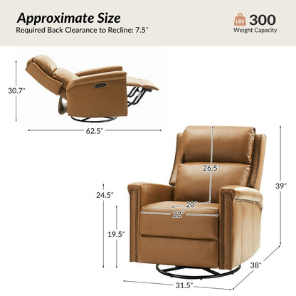 Ensemble de 2 fauteuils inclinables électriques pivotants et basculants Tobias de HULALA HOME