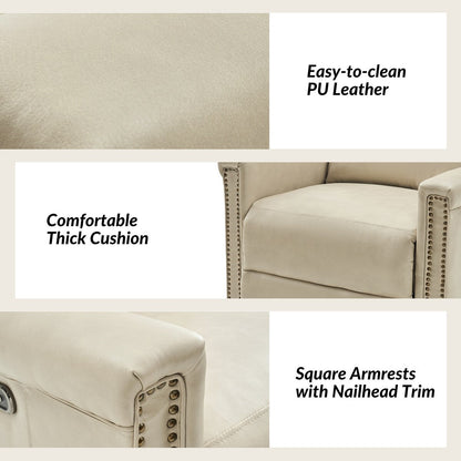 Ensemble de 2 fauteuils inclinables électriques pivotants et basculants Tobias de HULALA HOME