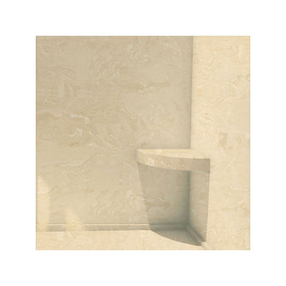 Transolid Studio 14-In X 14-In Solid Surface Wall-Mount Corner Shower Seat - 14.5 x 14.25 x 3