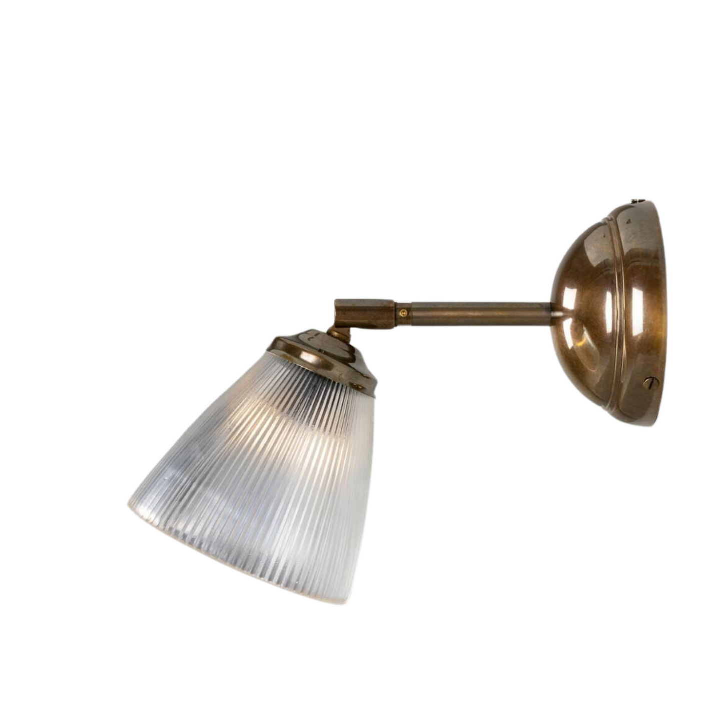 Applique murale en verre prismatique vintage Bonnie avec pivot.