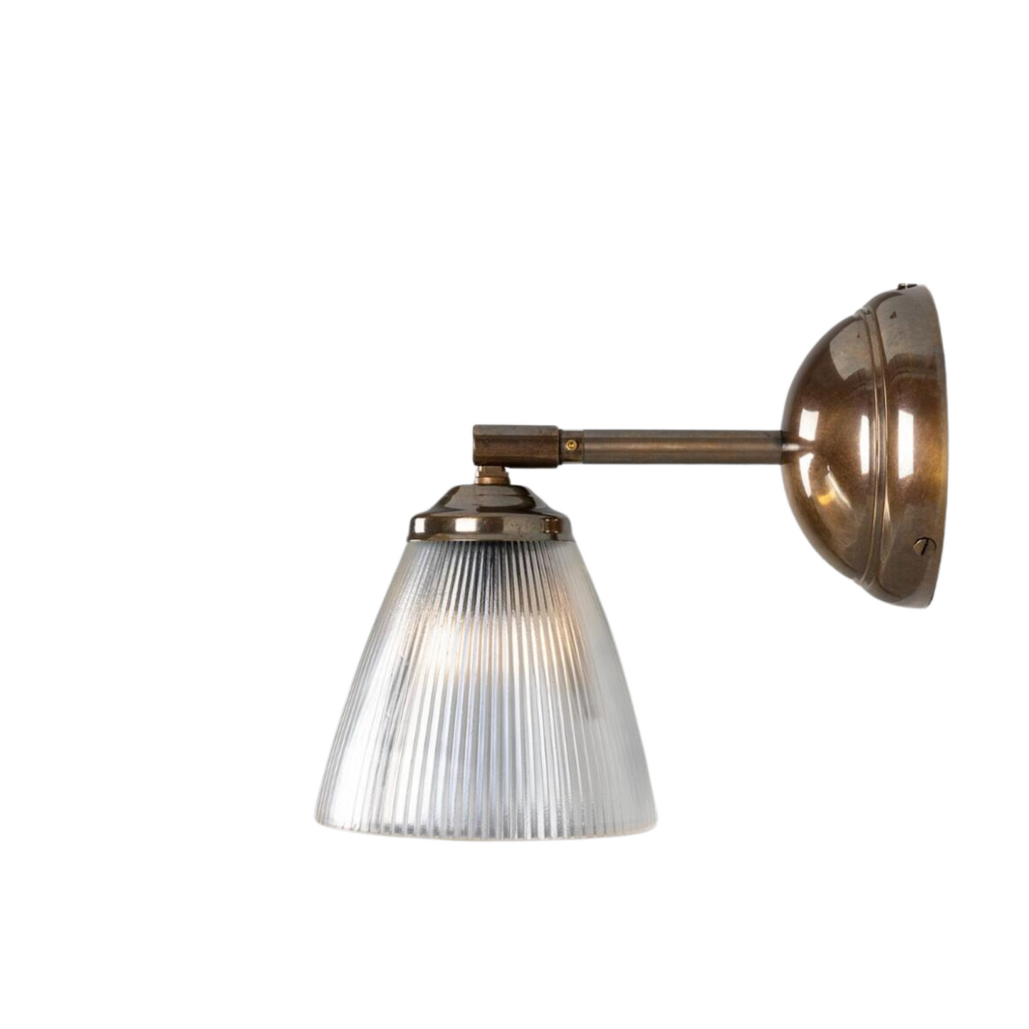 Applique murale en verre prismatique vintage Bonnie avec pivot.