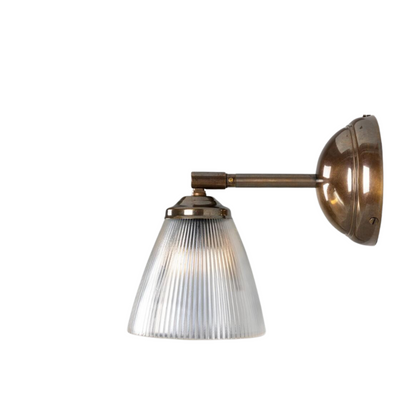 Applique murale en verre prismatique vintage Bonnie avec pivot.