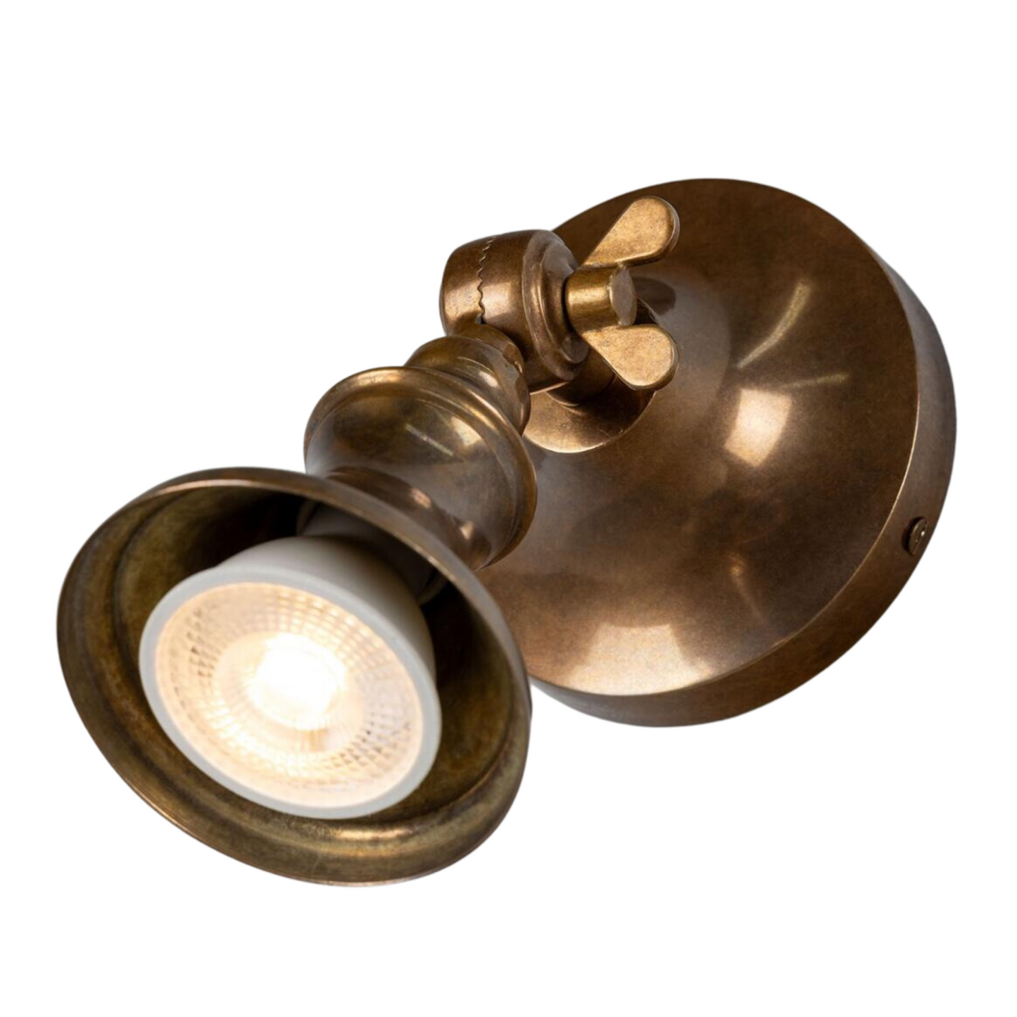 Spot mural en laiton réglable de style traditionnel Doan