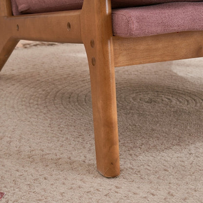 Fauteuil d'appoint capitonné de style moderne du milieu du siècle