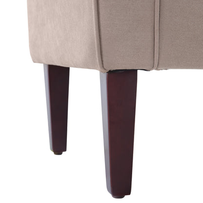 Upholstered Storage Bench Arm Bench Entryway Bench with Tufted Flip Top 50.4 Inches