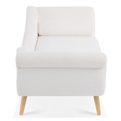 Chaise longue vintage avec accoudoirs enroulés de Christopher Knight Home