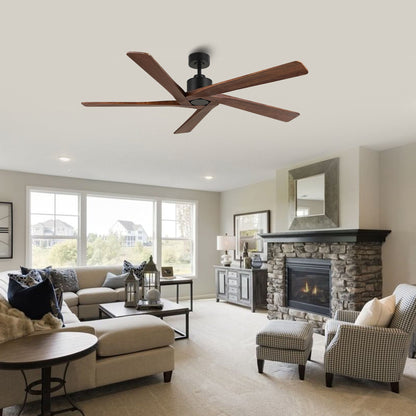 WINGBO 54 Inch DC Motor Indoor Ceiling Fan without Lights - N/A