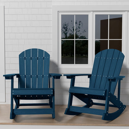 WINSOON All Weather Outdoor Rocking Chair, Set of 2