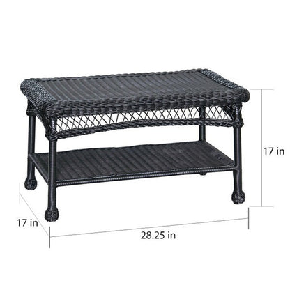 Ensemble de salon en osier pour terrasse, 4 pièces