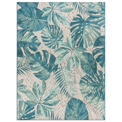 World Rug Gallery Contemporary Tropical Floral Indoor/Outdoor Area Rug