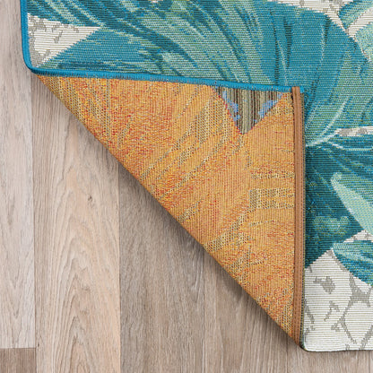 World Rug Gallery Contemporary Tropical Floral Indoor/Outdoor Area Rug