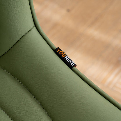 Lot de 2 chaises de salle à manger modernes en cuir capitonné sans accoudoirs