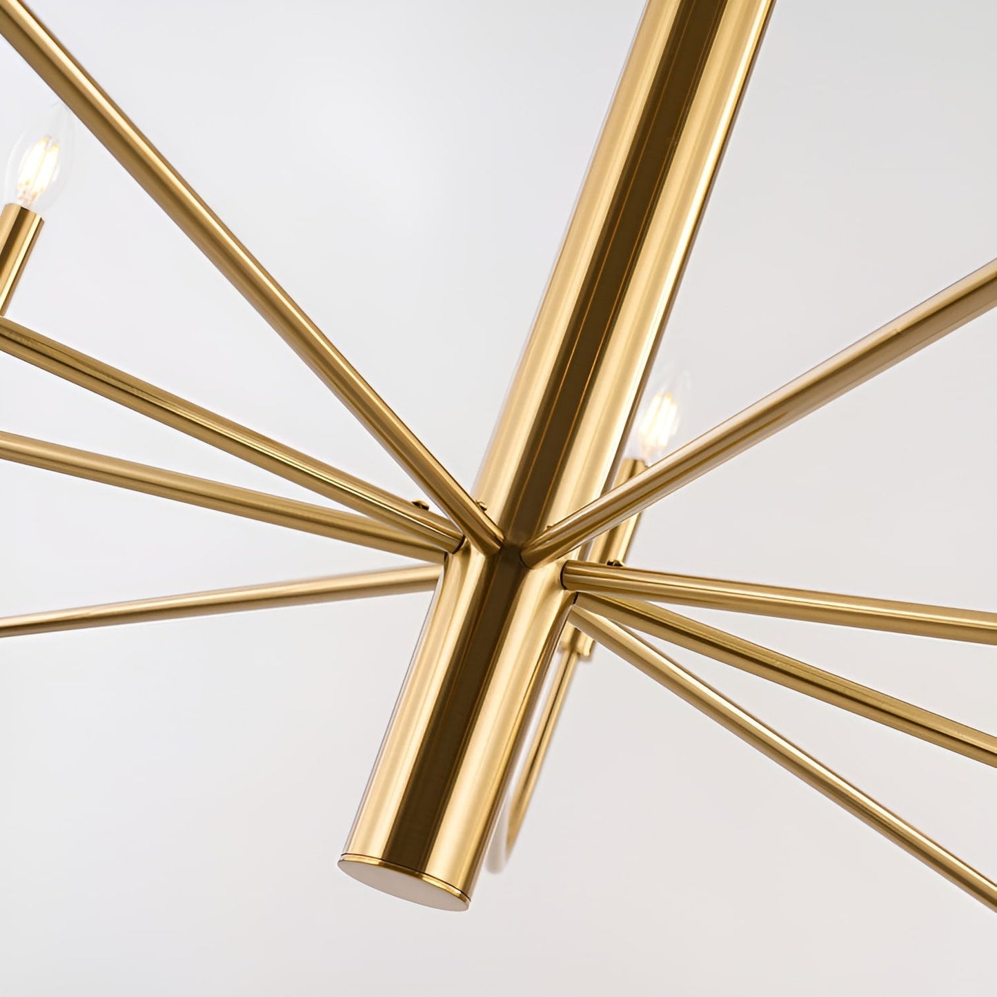 Luminaire minimaliste à 15 lumières, style bougeoir, design ancien à 2 niveaux - 48