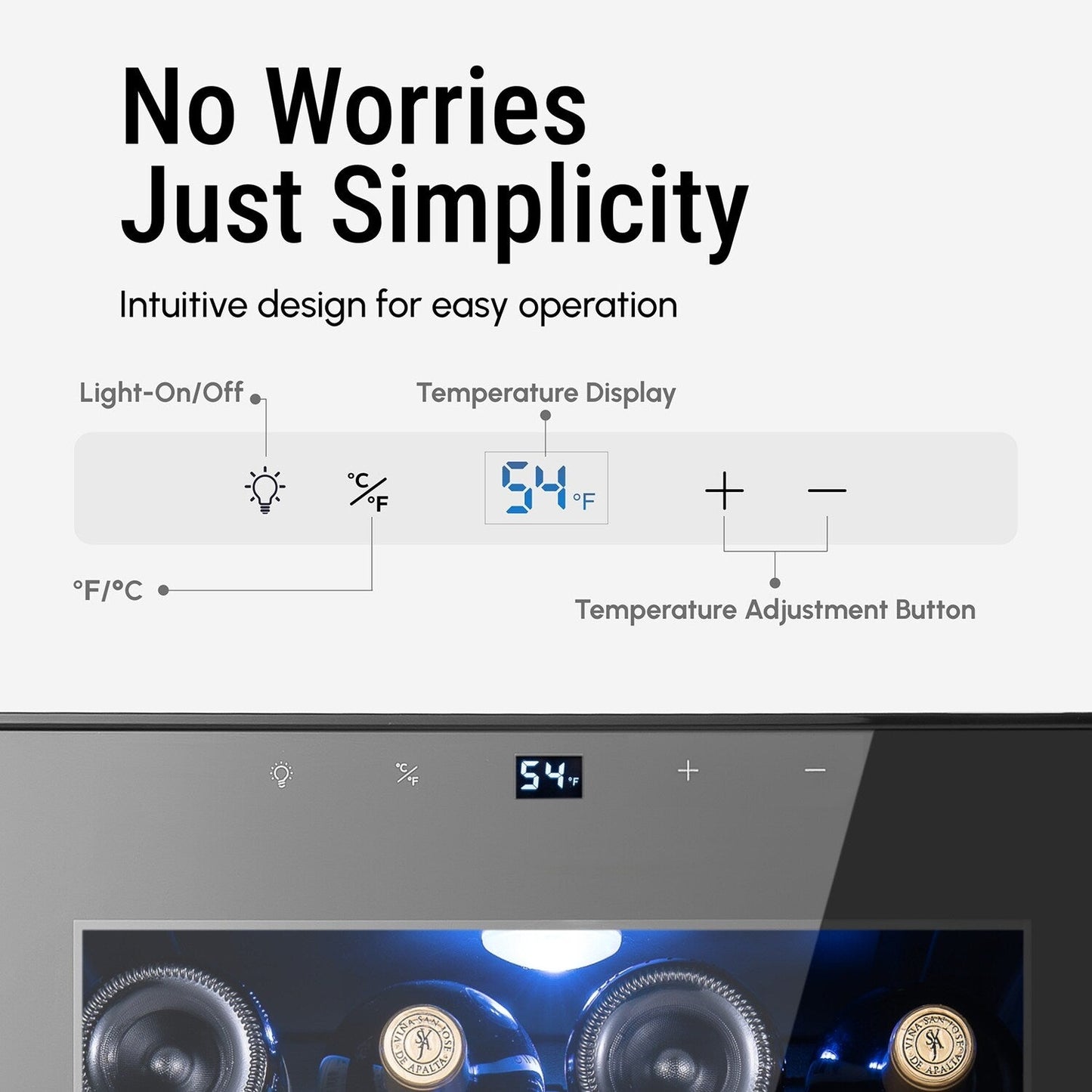 Réfrigérateur à vin/boissons de 17 pouces pouvant contenir 28 bouteilles, refroidisseur à vin en acier inoxydable pour usage domestique et commercial.