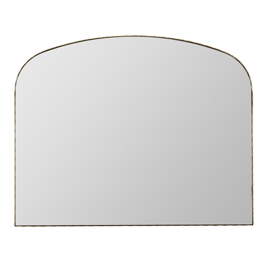 Mixture de miroirs dorés à bords festonnés et en forme d'arc de Zia