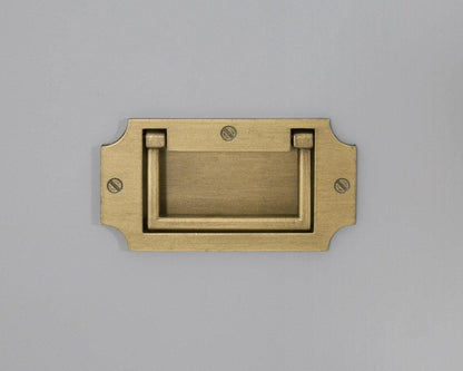 Barrett 2 Drawer Nightstand, Grey & Gold