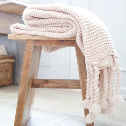 Trestles Oversized Throw by Pom Pom at Home, Blush