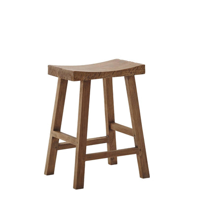 Tabouret de bar en teck Cecily