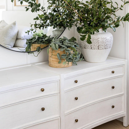 Panier rond en rotin, lot de 2