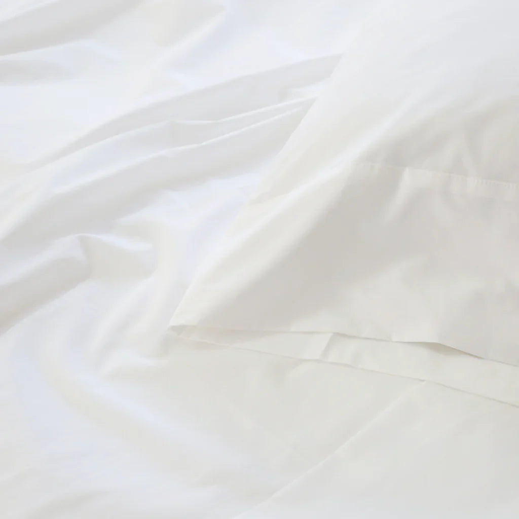 Cotton Percale Sheet Set by Pom Pom at Home, White