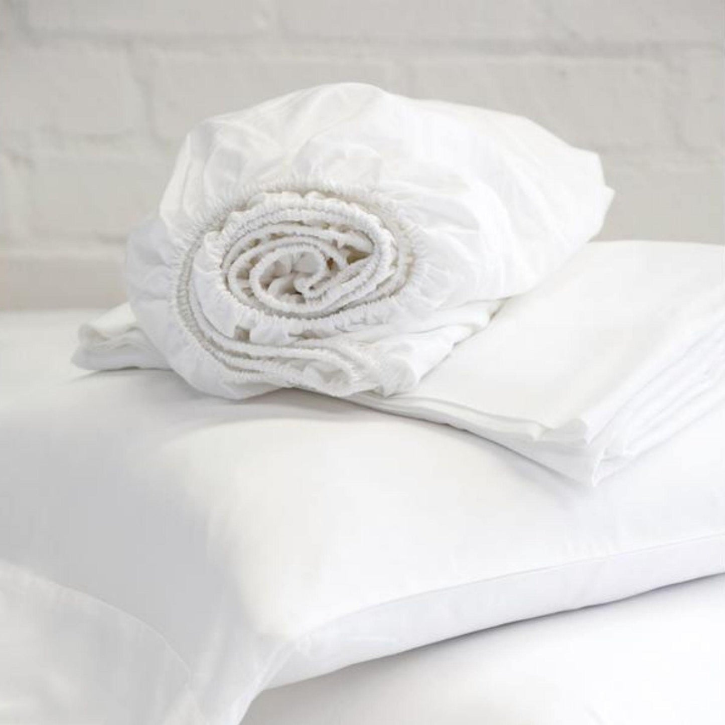Cotton Percale Sheet Set by Pom Pom at Home, White