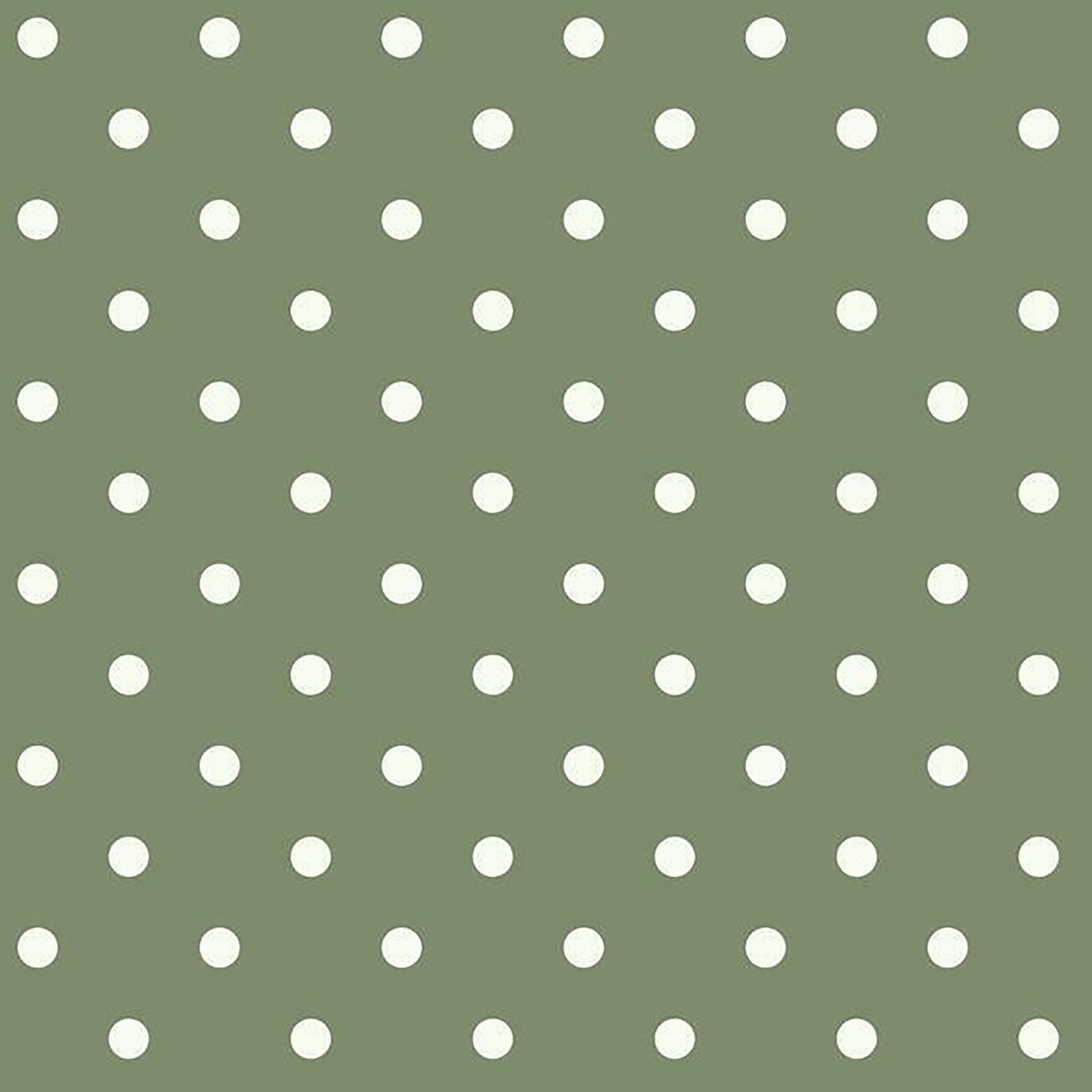 Papier peint à pois couleur olive