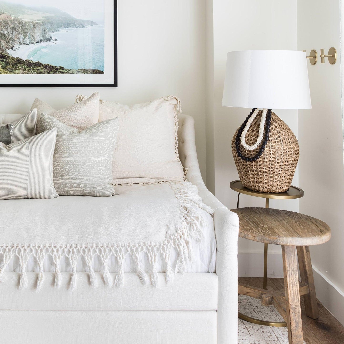 Lampe de table géorgienne pour intérieur de style côtier