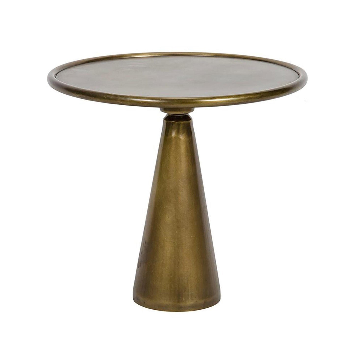 Hiro Side Table in Antique Brass