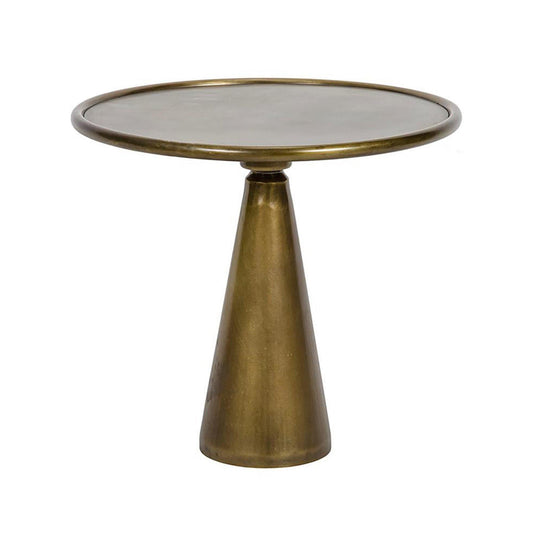 Hiro Side Table in Antique Brass