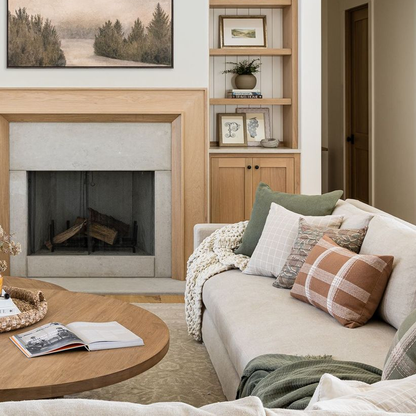 Stoffer Pillow - Taupe / Rose