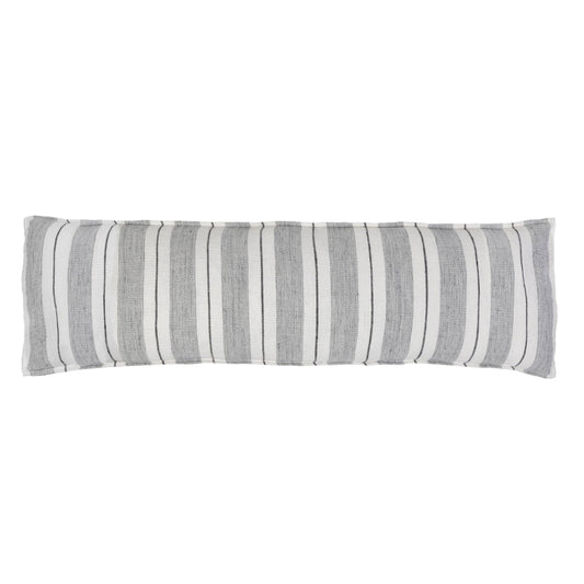 Laguna Body Pillow by Pom Pom at Home, Grey/Charcoal