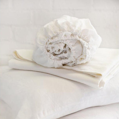 Linen Sheet Set by Pom Pom at Home, Cream