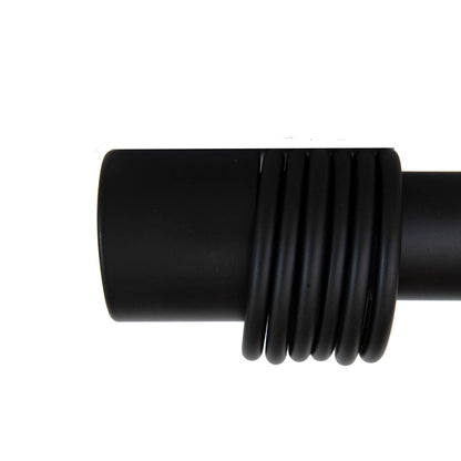 Accessoires de draperie à embout noir mat