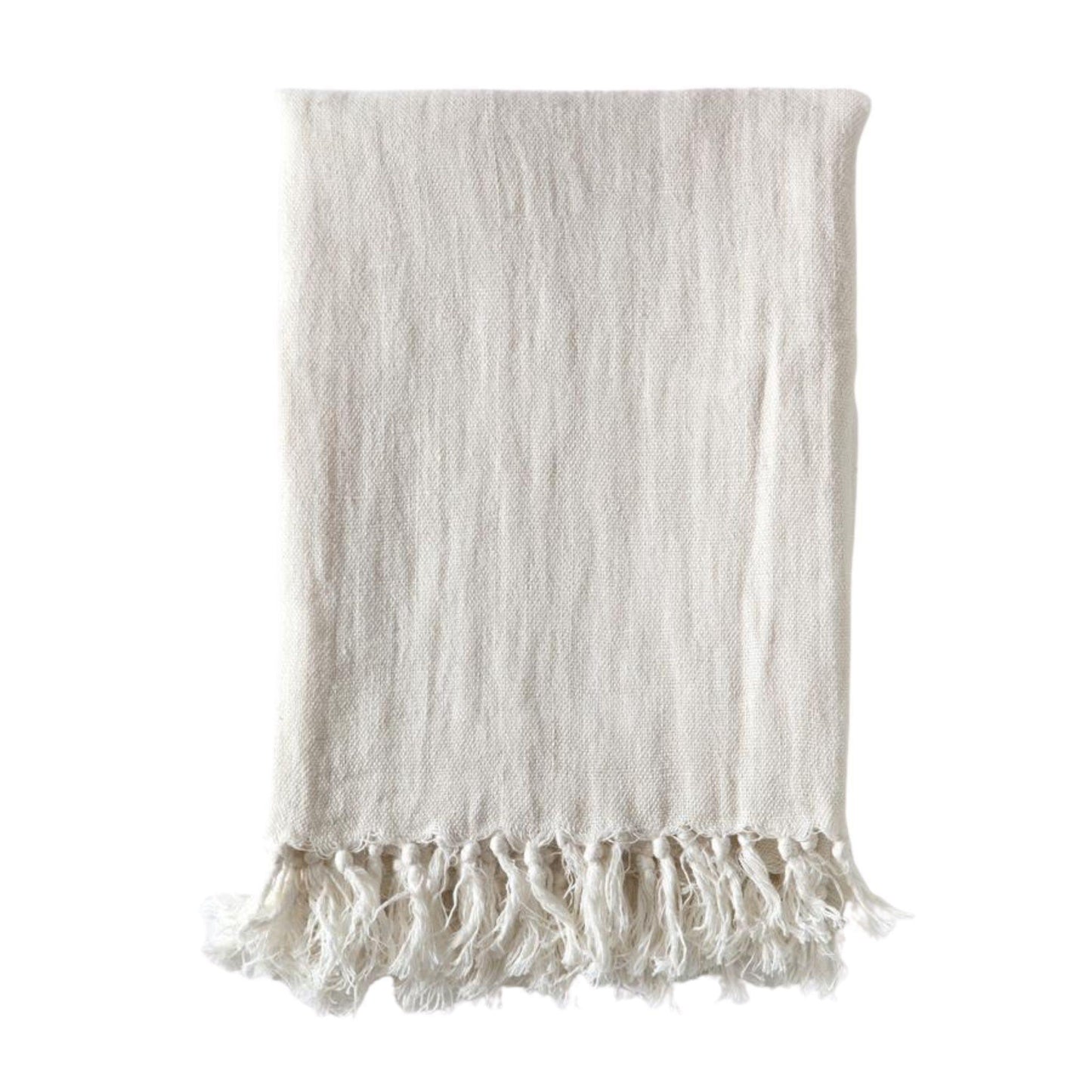 Montauk Blanket by Pom Pom at Home, Cream