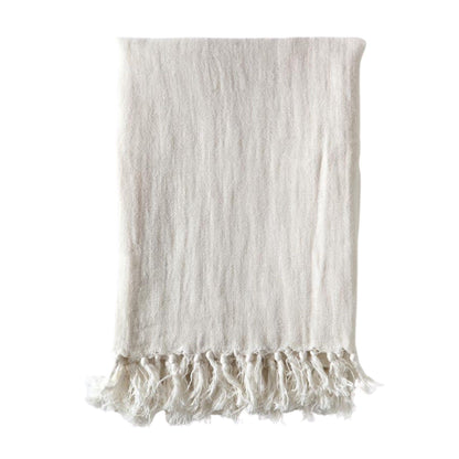 Montauk Blanket by Pom Pom at Home, Cream