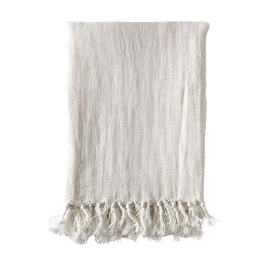 Montauk Blanket by Pom Pom at Home, Cream