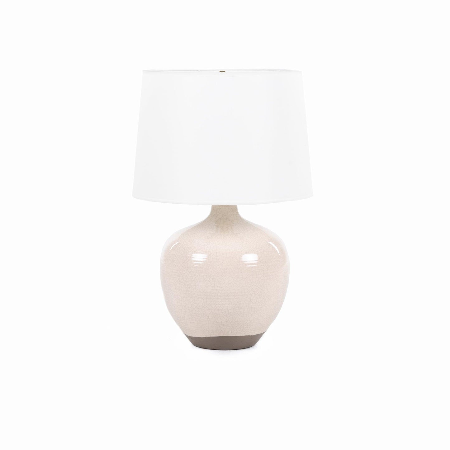 Lampe de table Montgomery en blanc rustique
