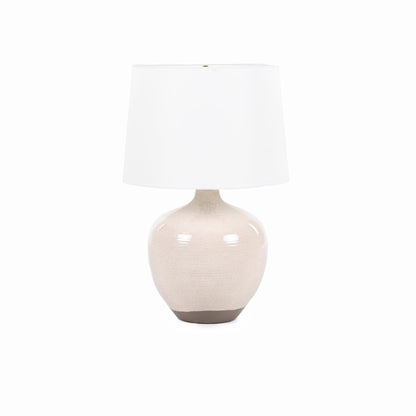 Lampe de table Montgomery en blanc rustique