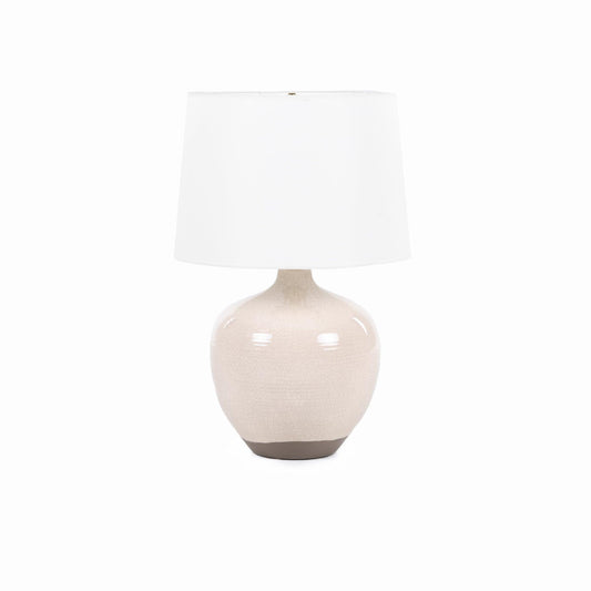 Lampe de table Montgomery en blanc rustique