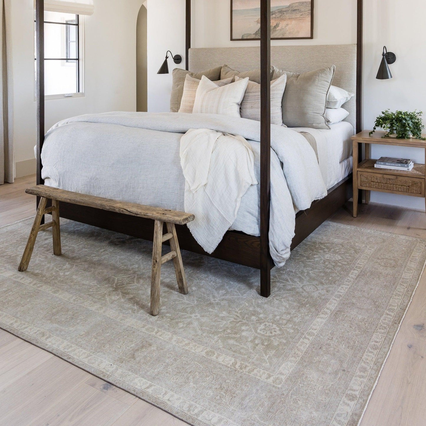 Tapis Pure Salt x Momeni Menorca Bazaar Ivoire